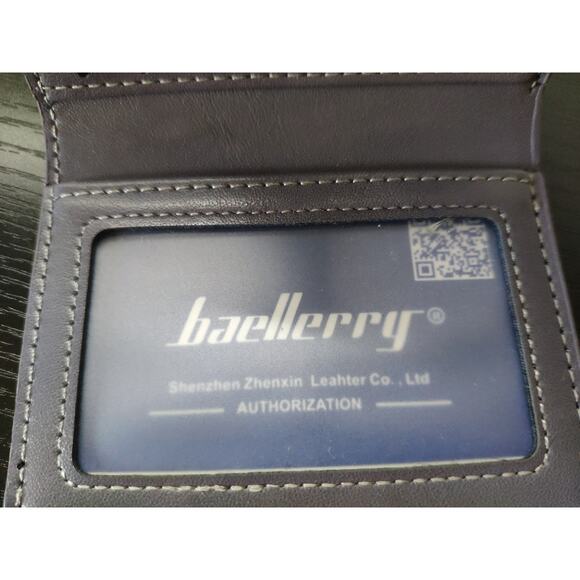 Baellerry Slim Pop-Up Card Holder Wallet -Textured Leather - Picture 3 of 7
